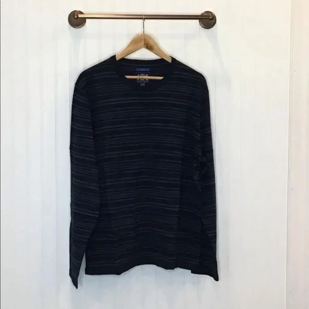 ❄️ JOE Joseph Abboud | Navy Space Dye Stripe Slim Fit Size XXL